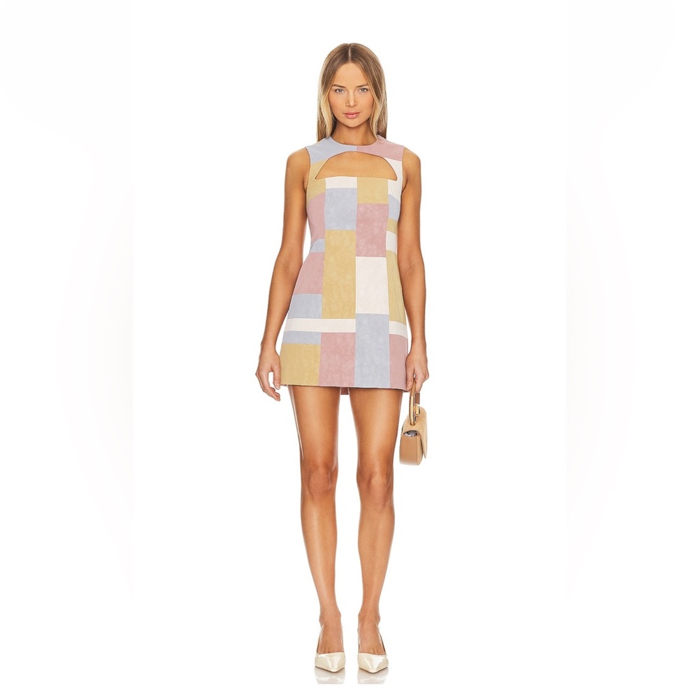 Do NOT BUY  SOLD ALEXIS Enzie Mini Dress in Patchwork